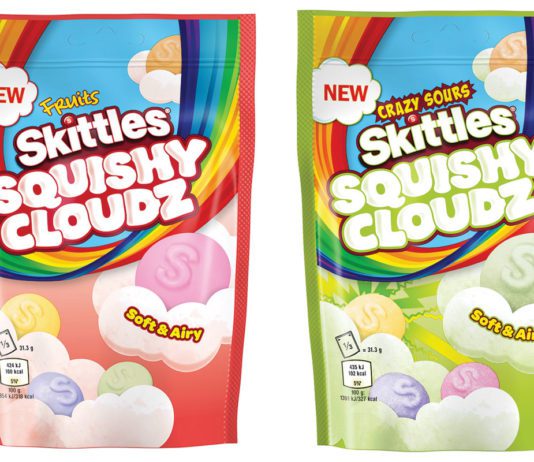Soft touch for Skittles Skittles squishy cloudz