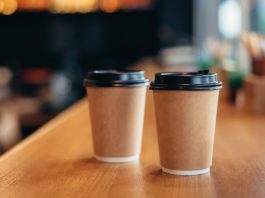 Charging on with cup fee Disposable tea cups