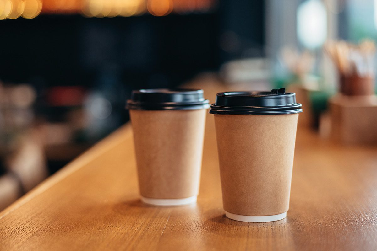 Disposable tea cups 