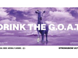 Cider brand plays the goat Ultra Dark Fruits