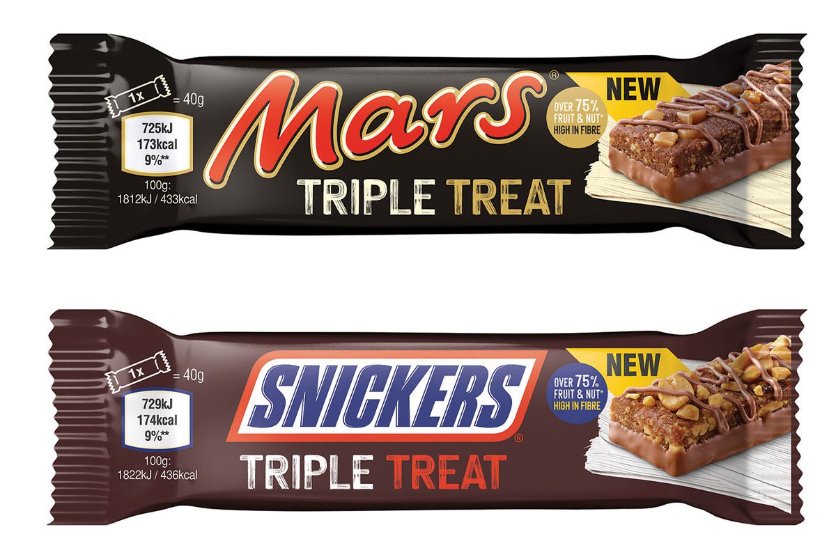 Mars and Snickers bars