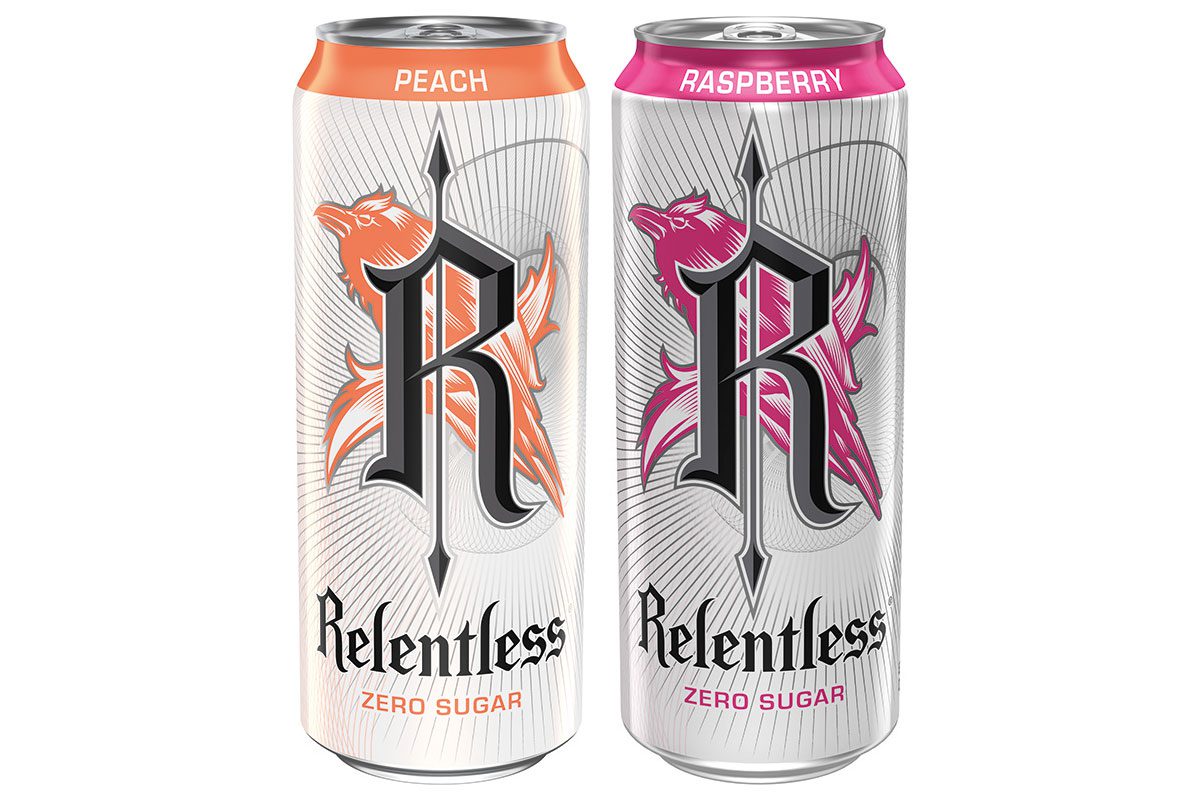 New Relentless sugar free drink