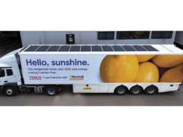 Sunshine on fleet for Tesco HGVs Tesco van