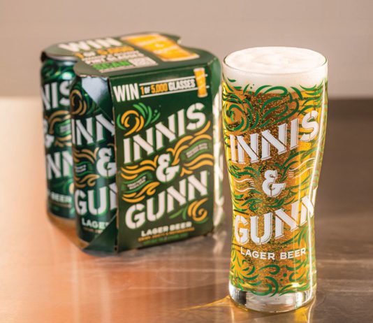 Beer sales are warming up Innis & Gunn’s promotional four-pack.