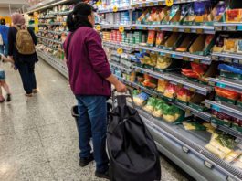 Another turn of the screw woman in supermarket