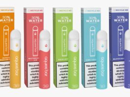 A ‘world first’ water vape Aquios water-based vapes