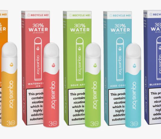 A ‘world first’ water vape Aquios water-based vapes