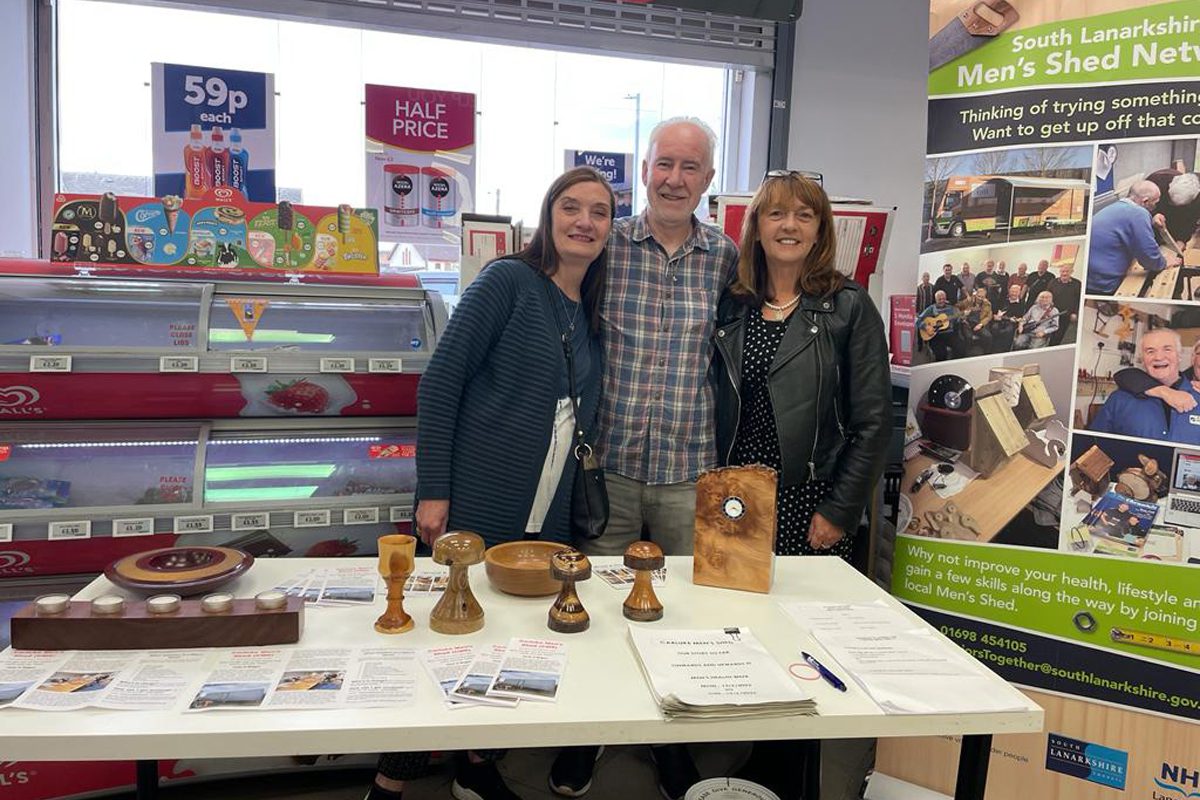 Carluke Men's Shed Network at Law Scotmid Store