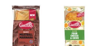 Ginsters Four Cheese & Chive Slice and Ginsters Meatball Marinara Bake