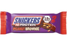 Snickers peanut brownie protein bar