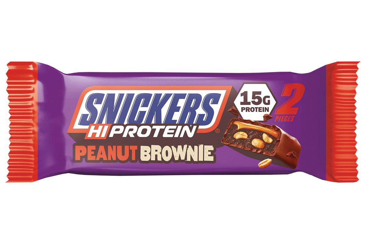 Snickers peanut brownie protein bar