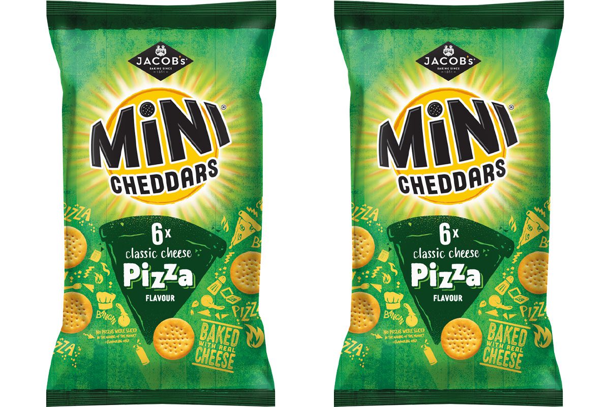 Mini Cheddars pizza flavour
