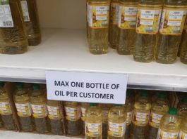 War disrupts supply chain Tesco veg oil shelves low stock