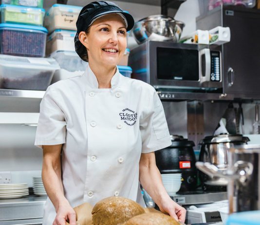 Financial backing for bakery Clootie McTootie bakery founder MIchelle Maddox in the kitchen