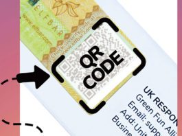 Force out the fakes Illustration pointing to a QR Code