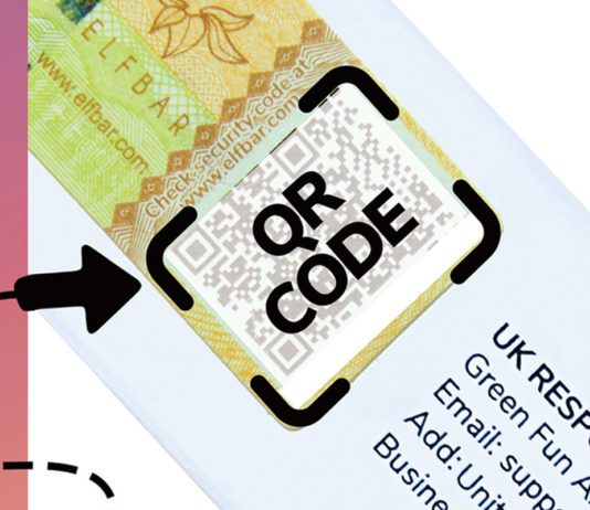 Force out the fakes Illustration pointing to a QR Code