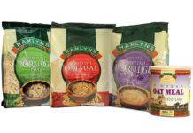 Packaging for Hamlyns porridge oats