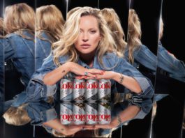 Diet Coke celebrates 40th birthday in style Kate Moss posing with signed cans of diet coke