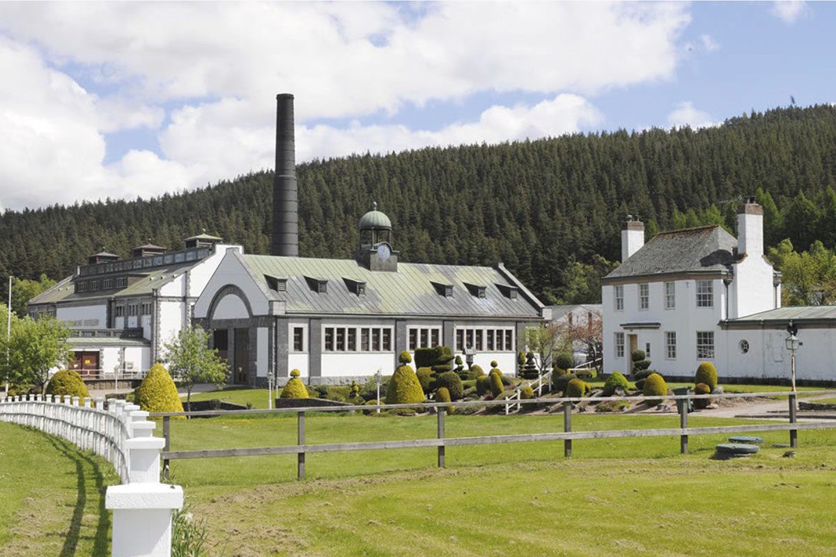 Landscape photograph of Tormore distillery