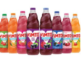 Health focus in the chiller Vimto bottles