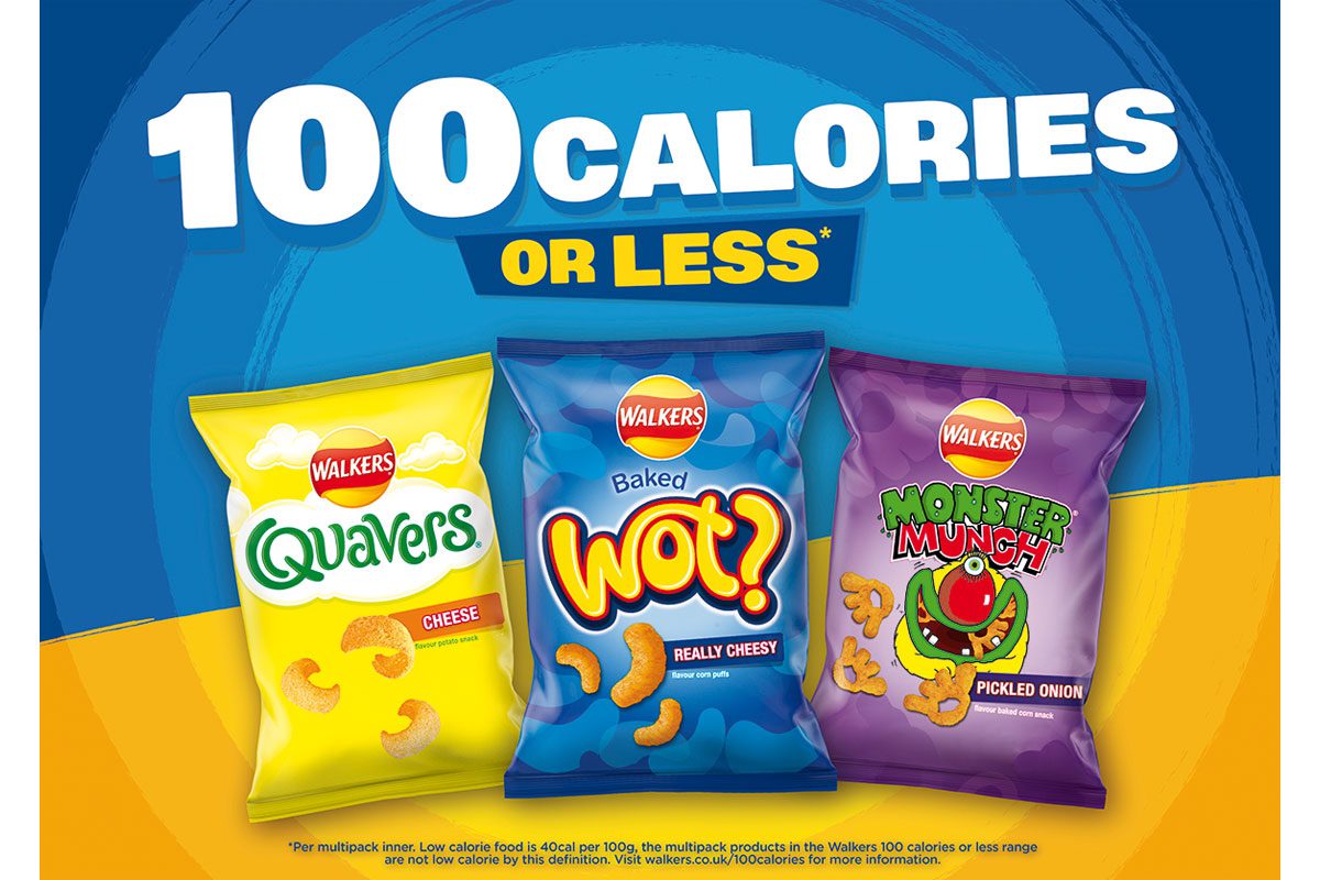 Walkers crisps under 100 calories