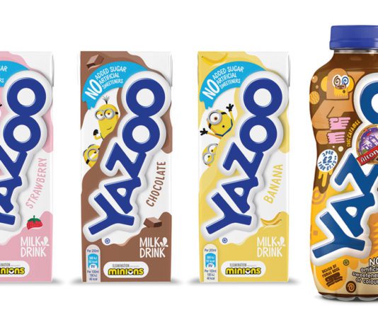 Branded flavoured milk steams ahead Yazoo cartons