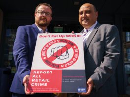 Crime ‘is still a huge blight’ SGF chief executive Pete Cheema (right) blasted the activities of criminals.