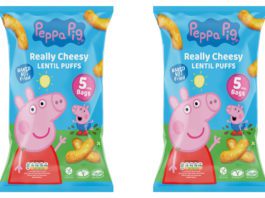 Don’t miss a trick this year Peppa Pig Really Cheesy Lentil Puffs