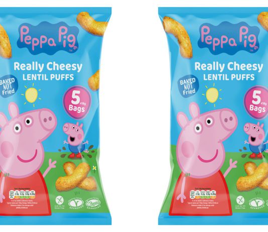 Don’t miss a trick this year Peppa Pig Really Cheesy Lentil Puffs