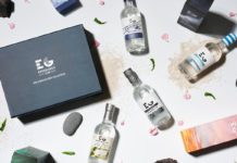 Photograph of an edinburgh gin gift set with various flavours of gin