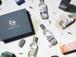 Edinburgh Gin Discovery Pack allows buyers to explore the capital Photograph of an edinburgh gin gift set with various flavours of gin