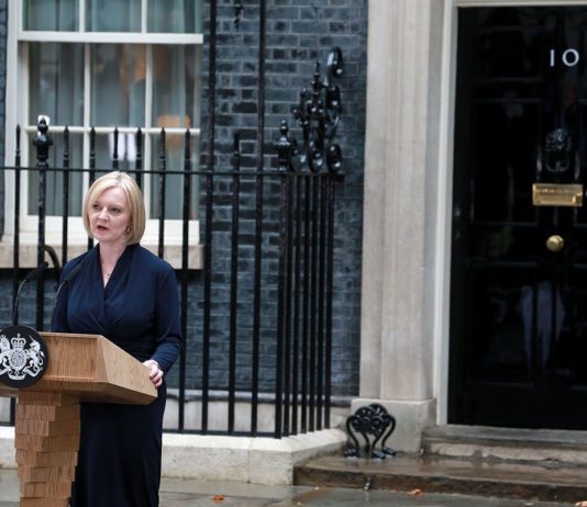 Energy price cap for businesses announced Photograph of Liz Truss speaking outside of no 10 downing street