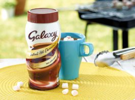 Heating up in convenience Galaxy hot chocolate