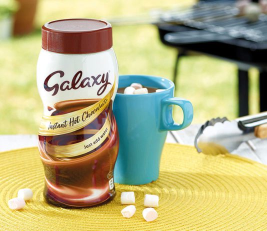 Heating up in convenience Galaxy hot chocolate