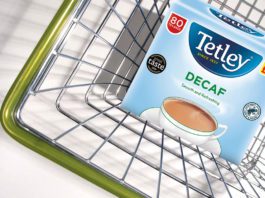 React to new trends in tea Tetley tea in a basket