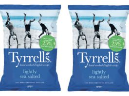 Slashing packs for the planet Tyrells crisps