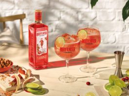 Turning heads with a red gin Beefeater gin