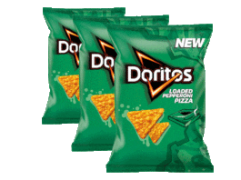 Doritos new pepperoni flavour perfect for sharing Green packets of new Doritos Pepperoni flavour
