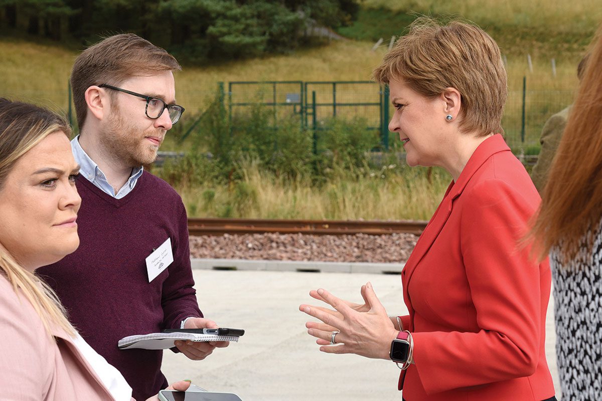 First Minister Nicola Sturgeon speaks to Matthew Lynas from the Scottish Grocer