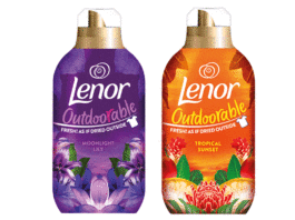 Feeling fresh for the winter with Lenor Outdoorable Two bottles of Lenor Outdoorable Purple and Orange