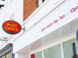 PO and DHL are perfect package Post office store front