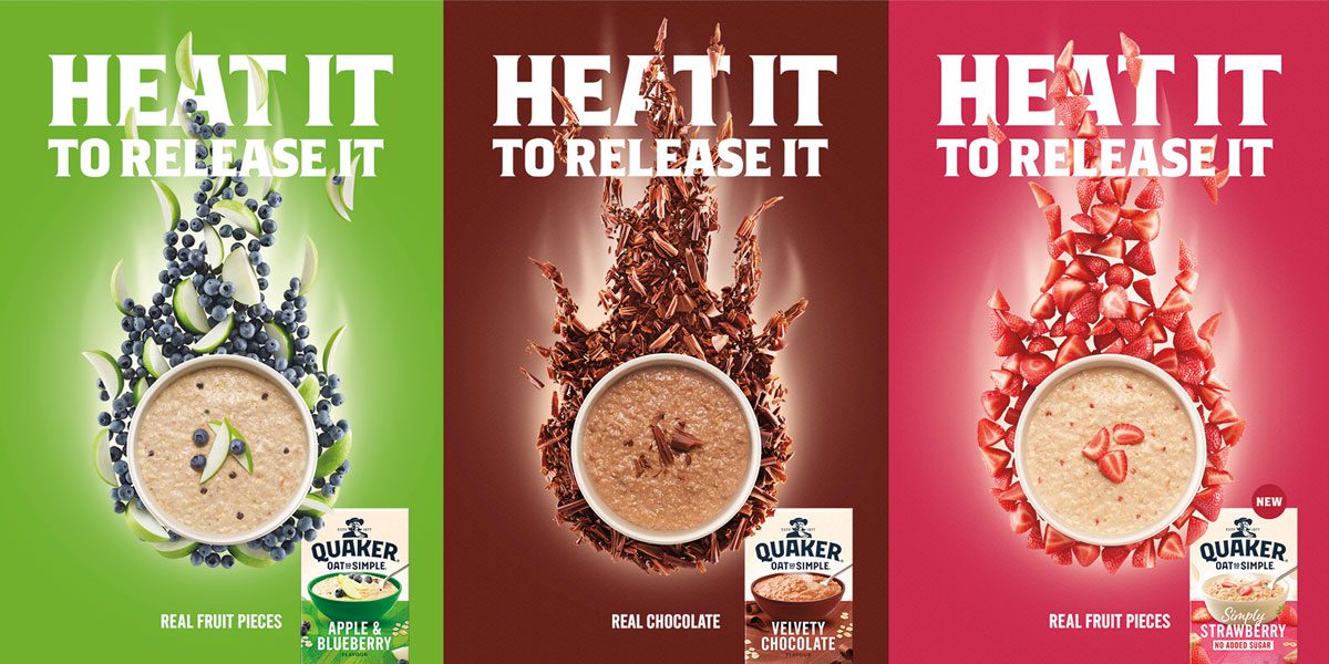 Quaker oats heat it to release it ad campaign