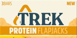 trek protien flapjacks packaging with smart watch competition ad