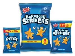 Proper sharing pack kicks off for Tayto Three sizes of Golden Wonder Barbecue Strikers crisp bags