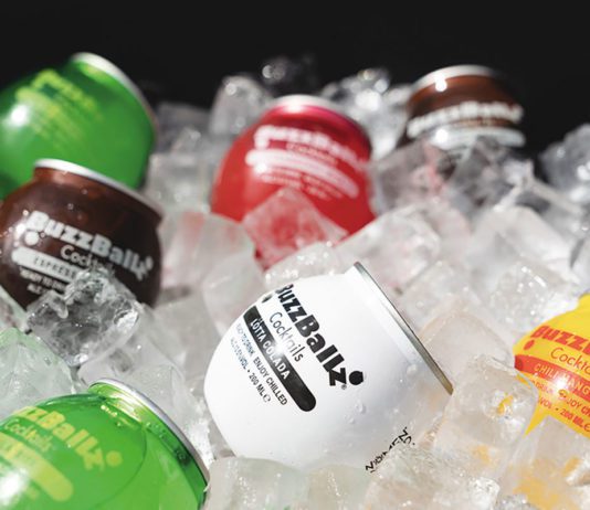 Bring the boom in RTD Pre mixed Buzzball cocktails in round cans