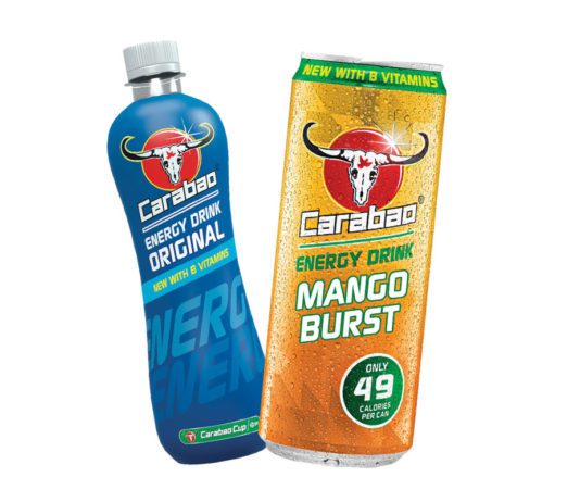 Health is high on shopping list says Carabao a bottle and a can of carabao energy drink