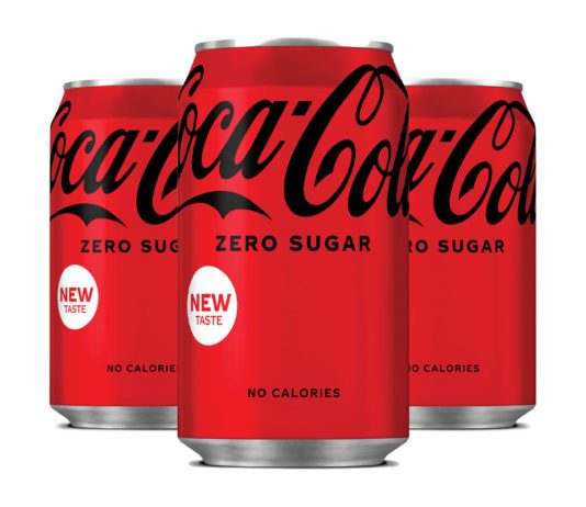 Going soft for holiday sales Coca cola zero sugar cans