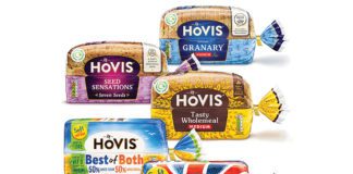 a range of loaves loaves from the Hovis brand