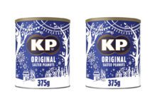 two can of KP salted peanuts