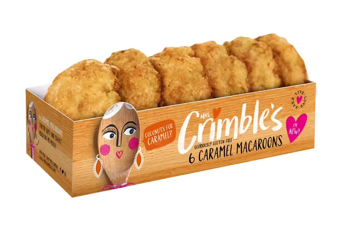 six pack of mrs crimbles gluten free macaroons